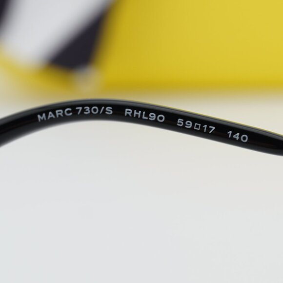 Marc Jacobs MARC 730/S 0RHL 9O Geometric Sunglasses - Black Gold\\Grey main image 6